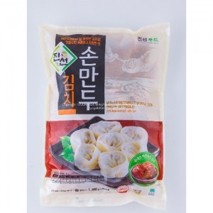 진선푸드 채식 김치 손만두 1.4 kg Jinsun Food Veggie Dumplins (Kimchi) 1.4 kg