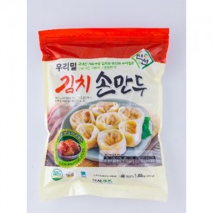 진선푸드 우리밀 김치 손만두 1.4 kg Jinsun Food Veggie Kimchi Dumplins (Korean Flour)